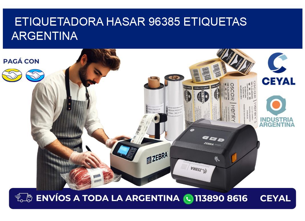 etiquetadora hasar 96385 etiquetas argentina
