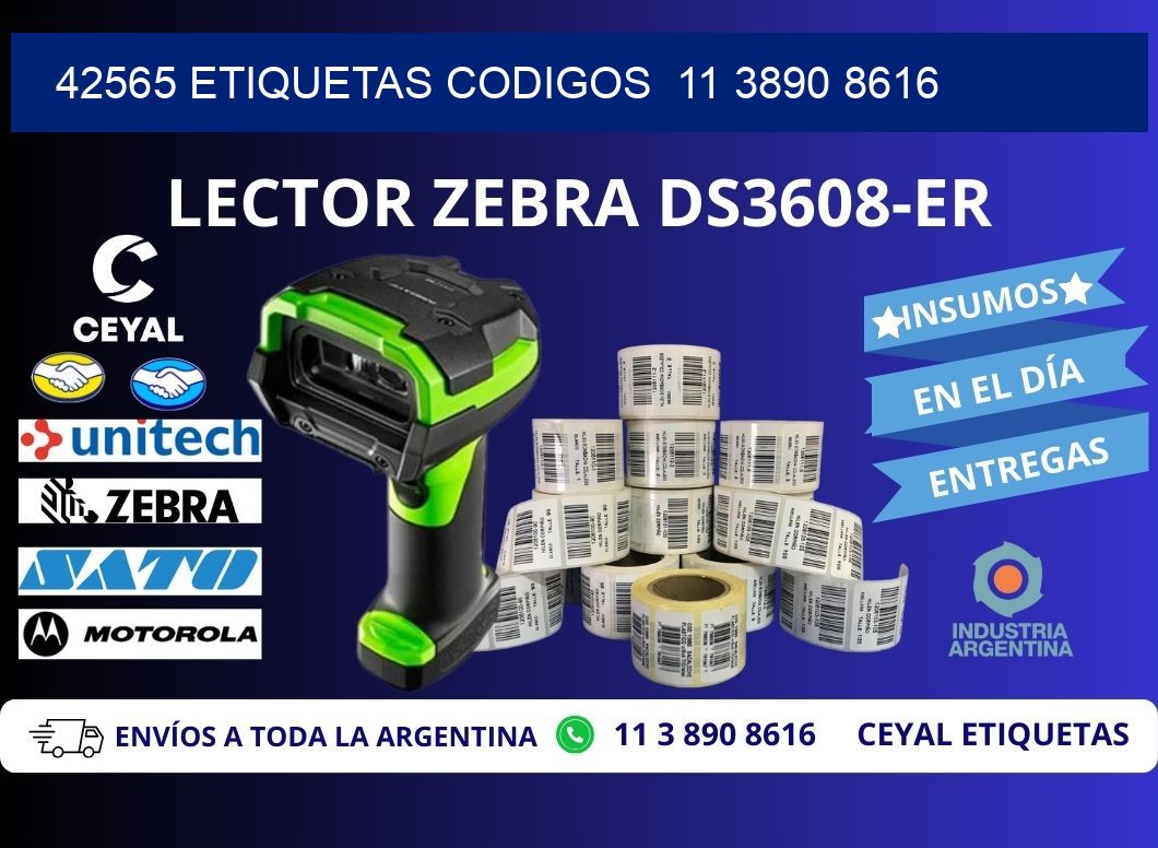 42565 ETIQUETAS CODIGOS 11 3890 8616