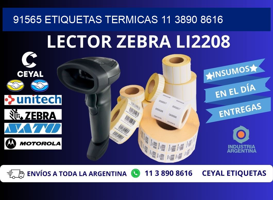 91565 ETIQUETAS TERMICAS 11 3890 8616