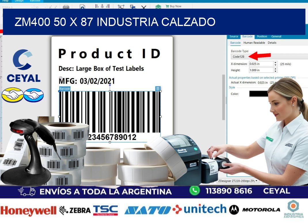 ZM400 50 x 87 INDUSTRIA CALZADO