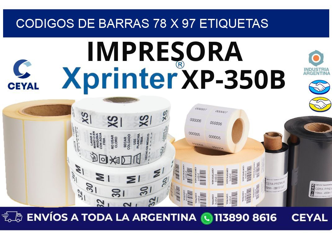 codigos de barras 78 x 97 etiquetas
