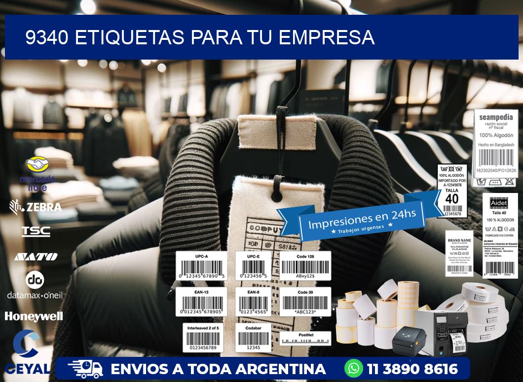 9340 etiquetas para tu empresa