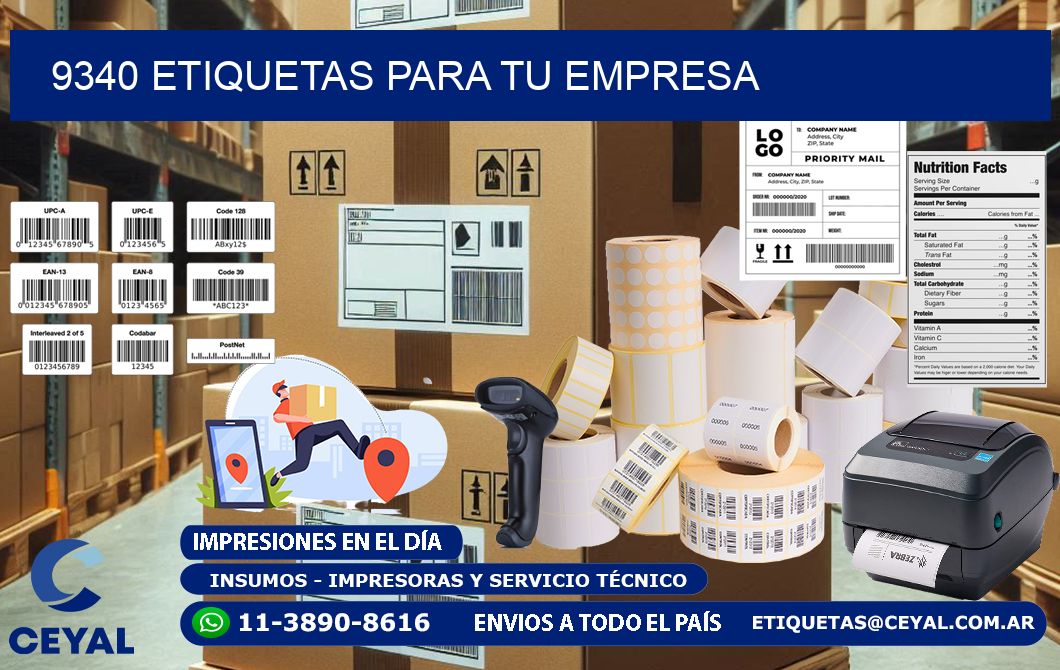 9340 etiquetas para tu empresa