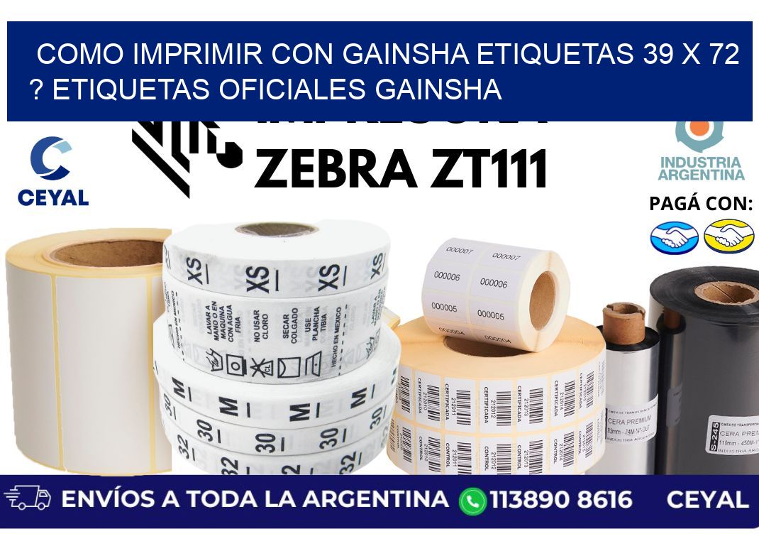como imprimir con gainsha etiquetas 39 x 72 ? etiquetas oficiales gainsha