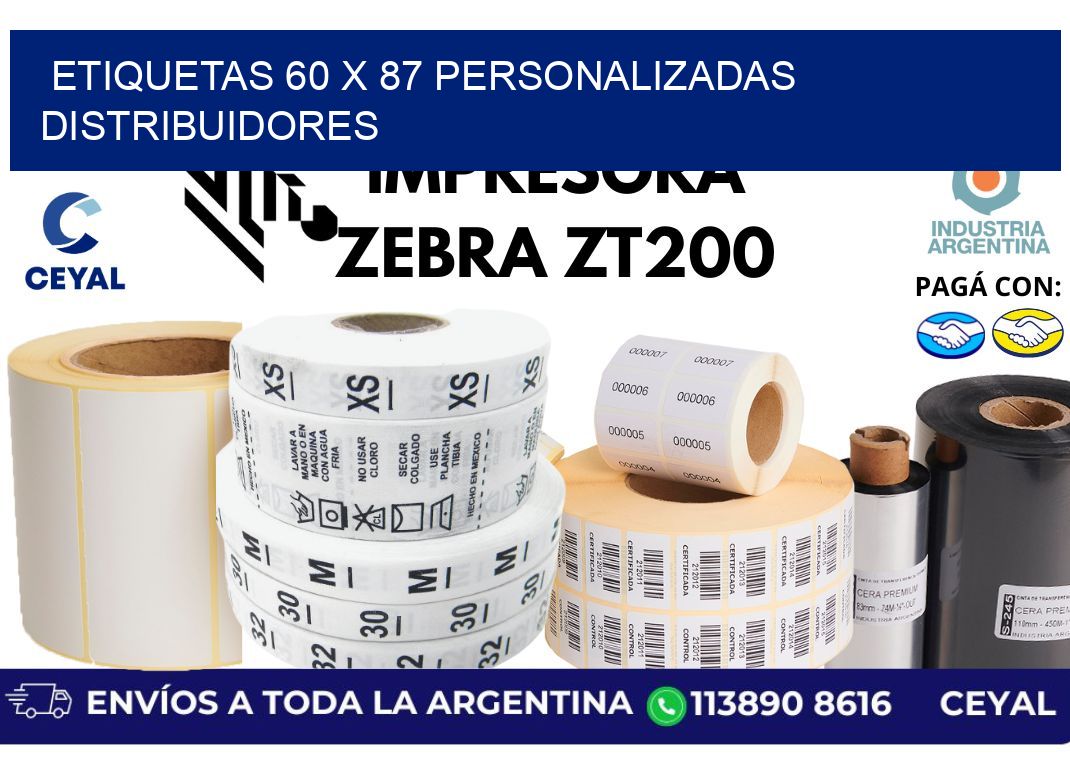 etiquetas 60 x 87 personalizadas distribuidores