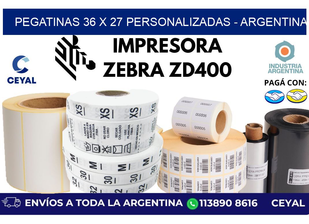 pegatinas 36 x 27 personalizadas - Argentina