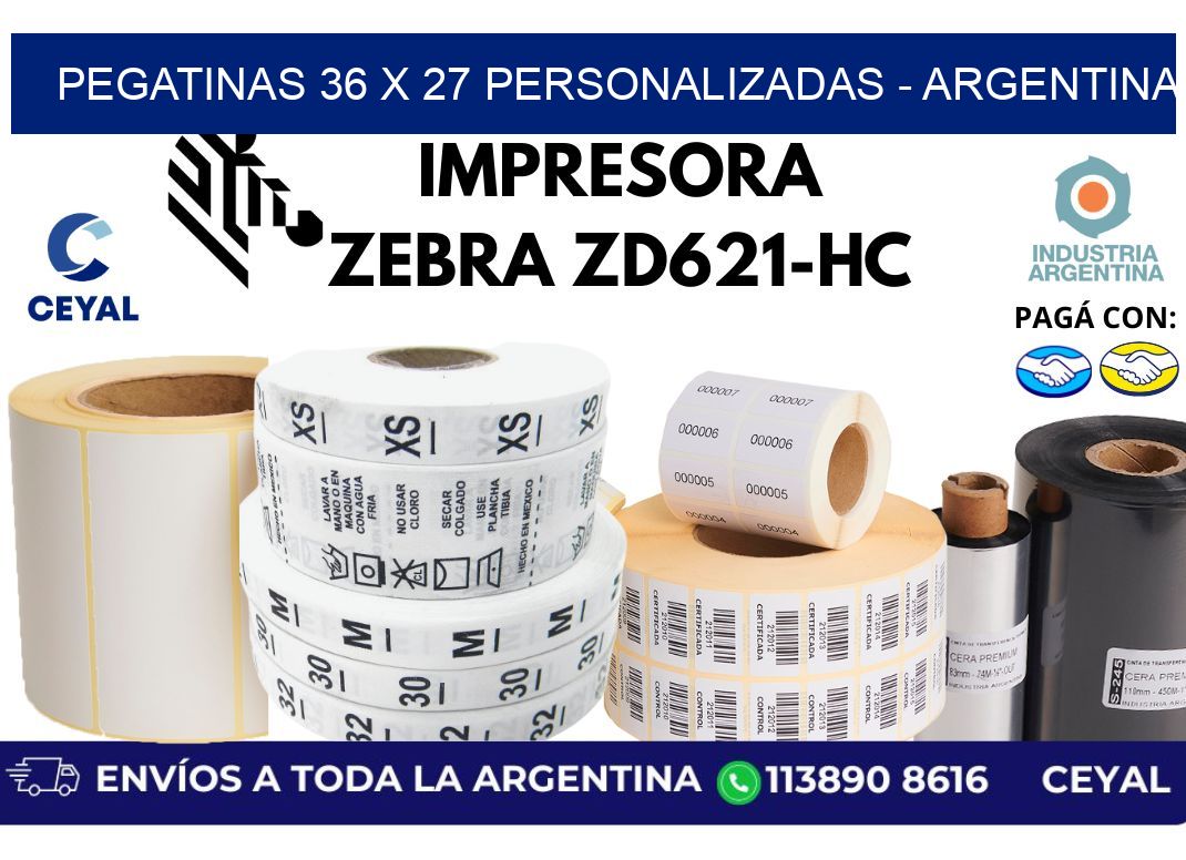 pegatinas 36 x 27 personalizadas - Argentina