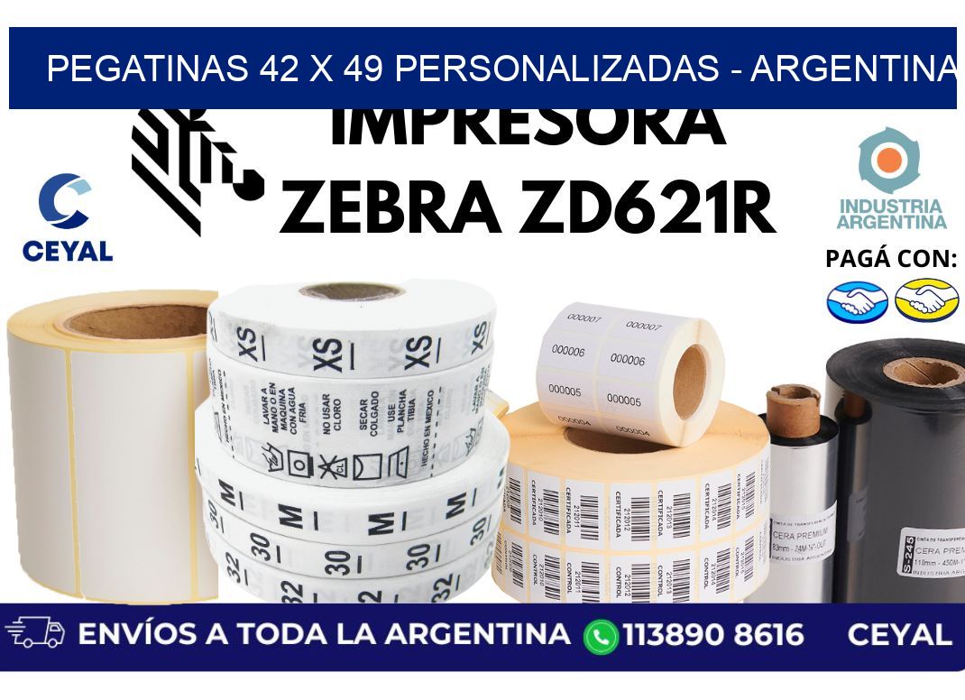 pegatinas 42 x 49 personalizadas - Argentina