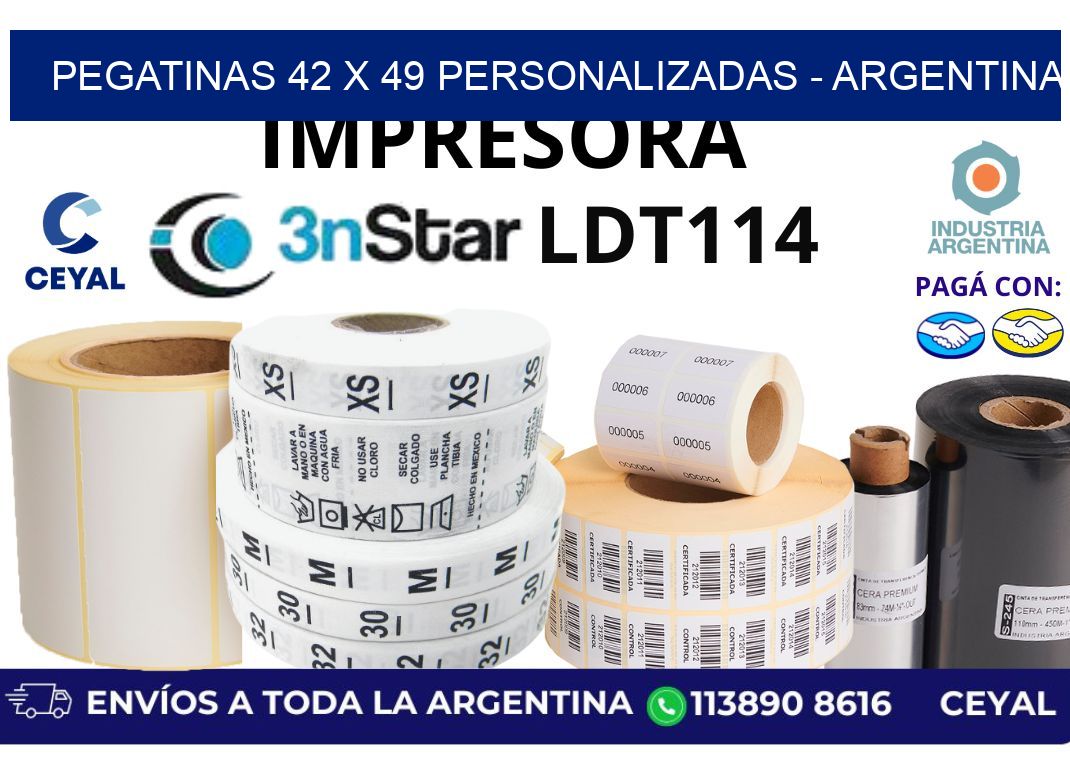pegatinas 42 x 49 personalizadas - Argentina