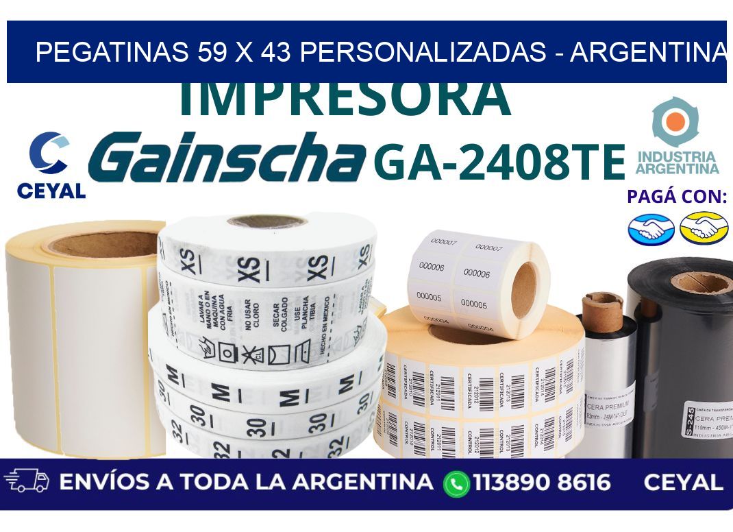 pegatinas 59 x 43 personalizadas - Argentina