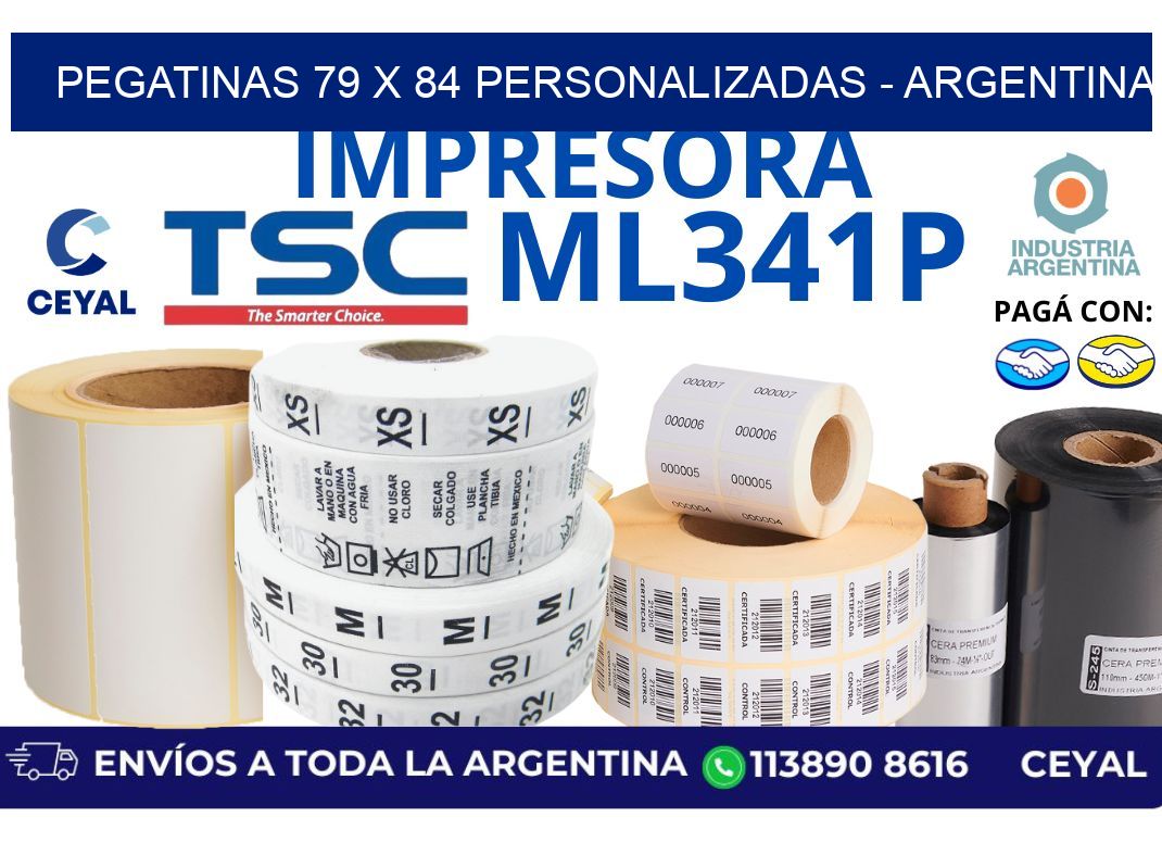 pegatinas 79 x 84 personalizadas - Argentina