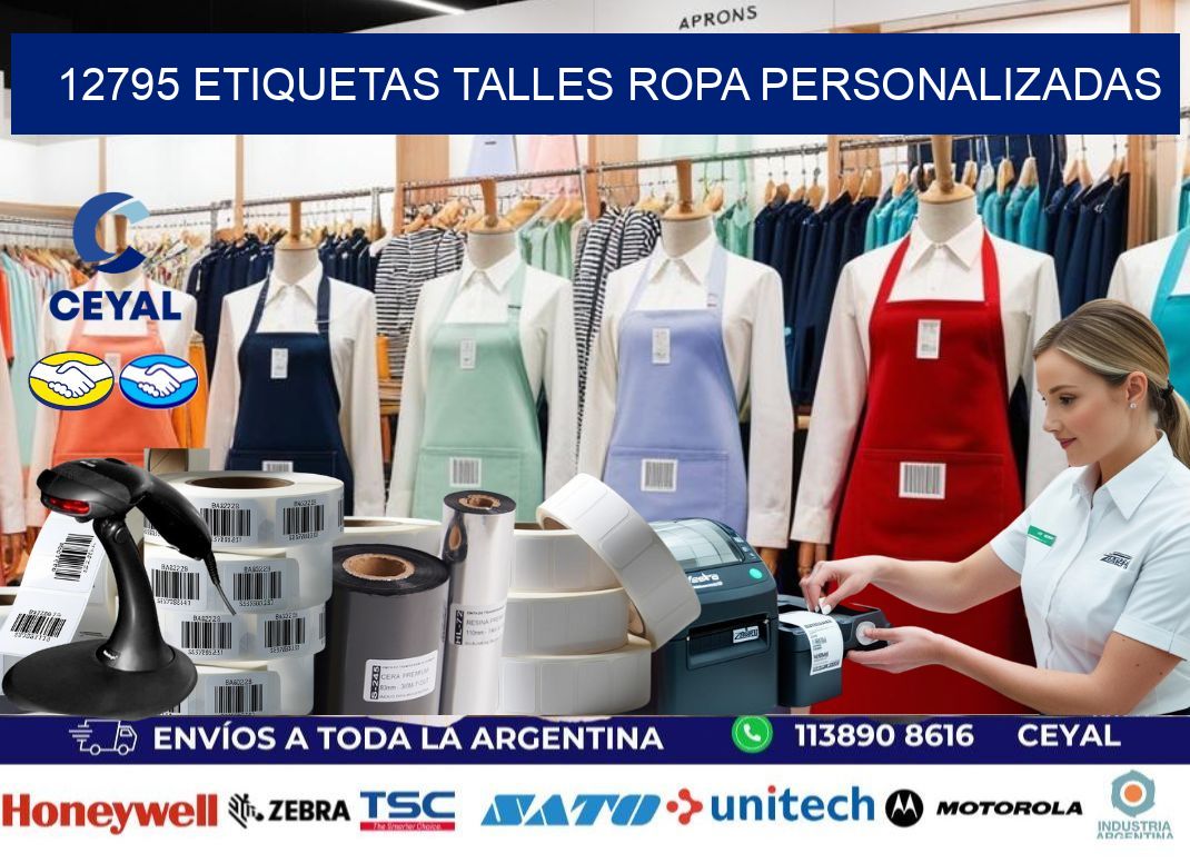 12795 ETIQUETAS TALLES ROPA PERSONALIZADAS