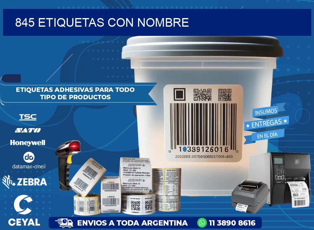 845 etiquetas con nombre