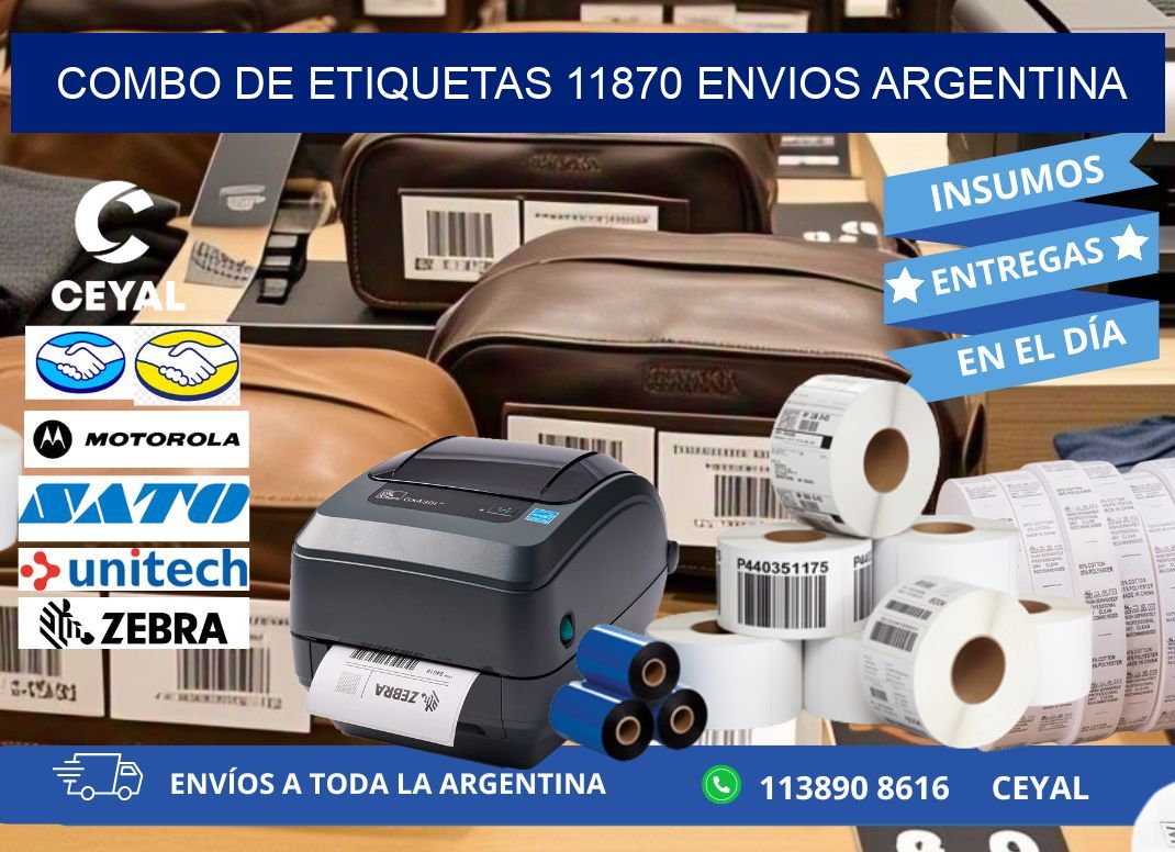 Combo de etiquetas 11870 ENVIOS ARGENTINA