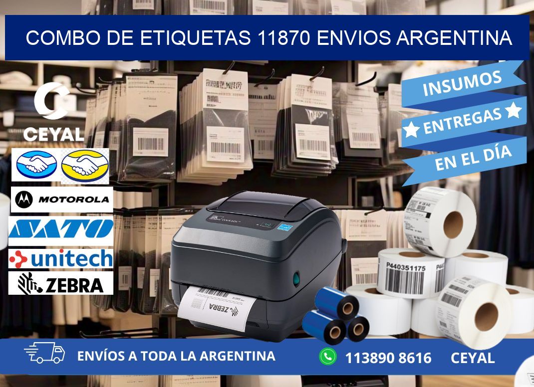 Combo de etiquetas 11870 ENVIOS ARGENTINA