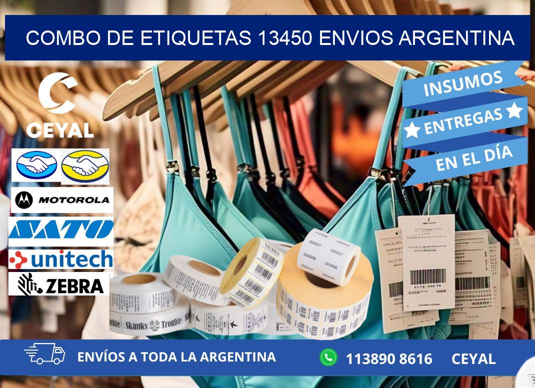 Combo de etiquetas 13450 ENVIOS ARGENTINA
