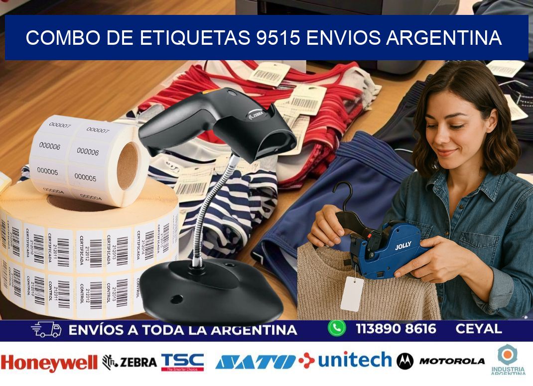 Combo de etiquetas 9515 ENVIOS ARGENTINA