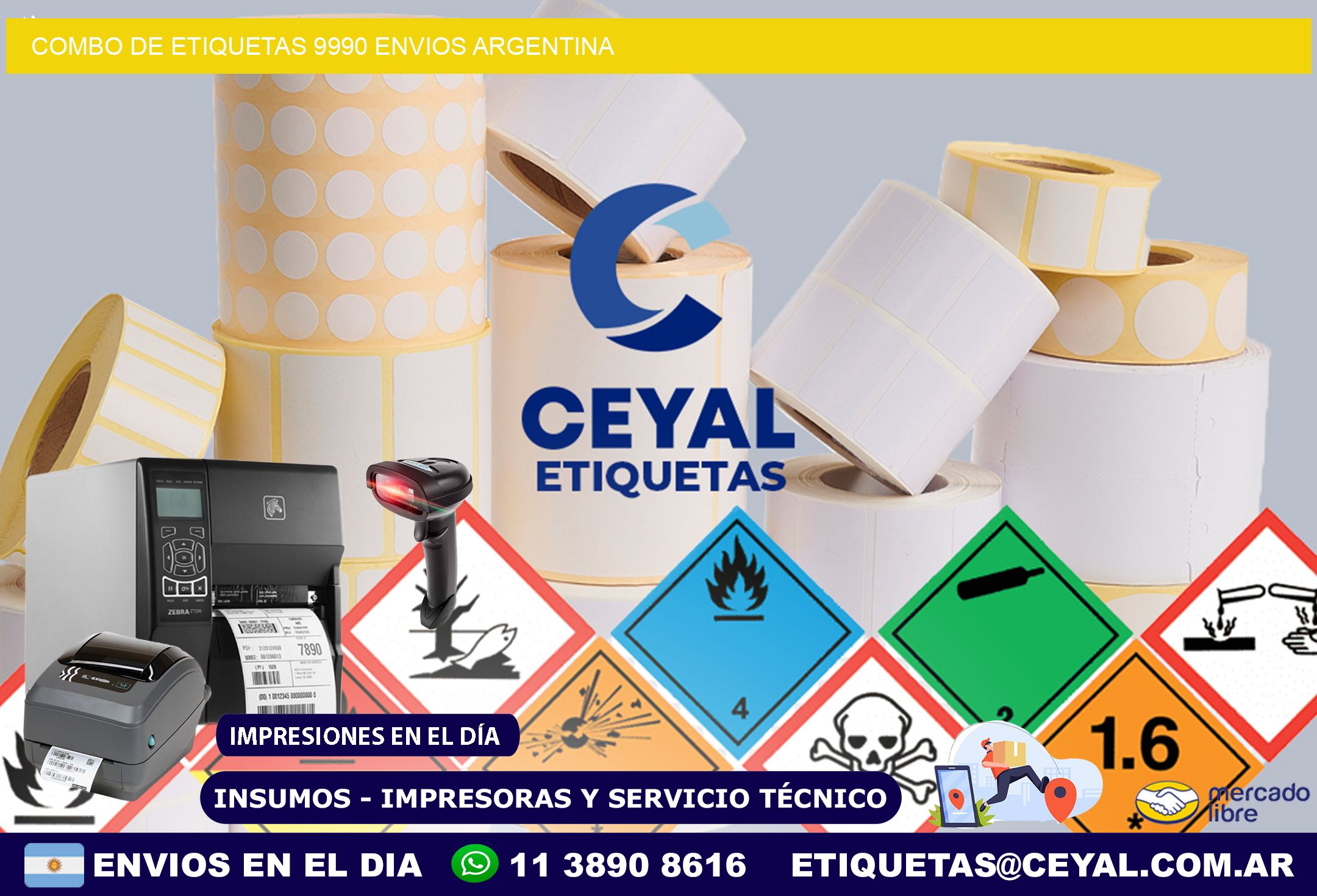 Combo de etiquetas 9990 ENVIOS ARGENTINA