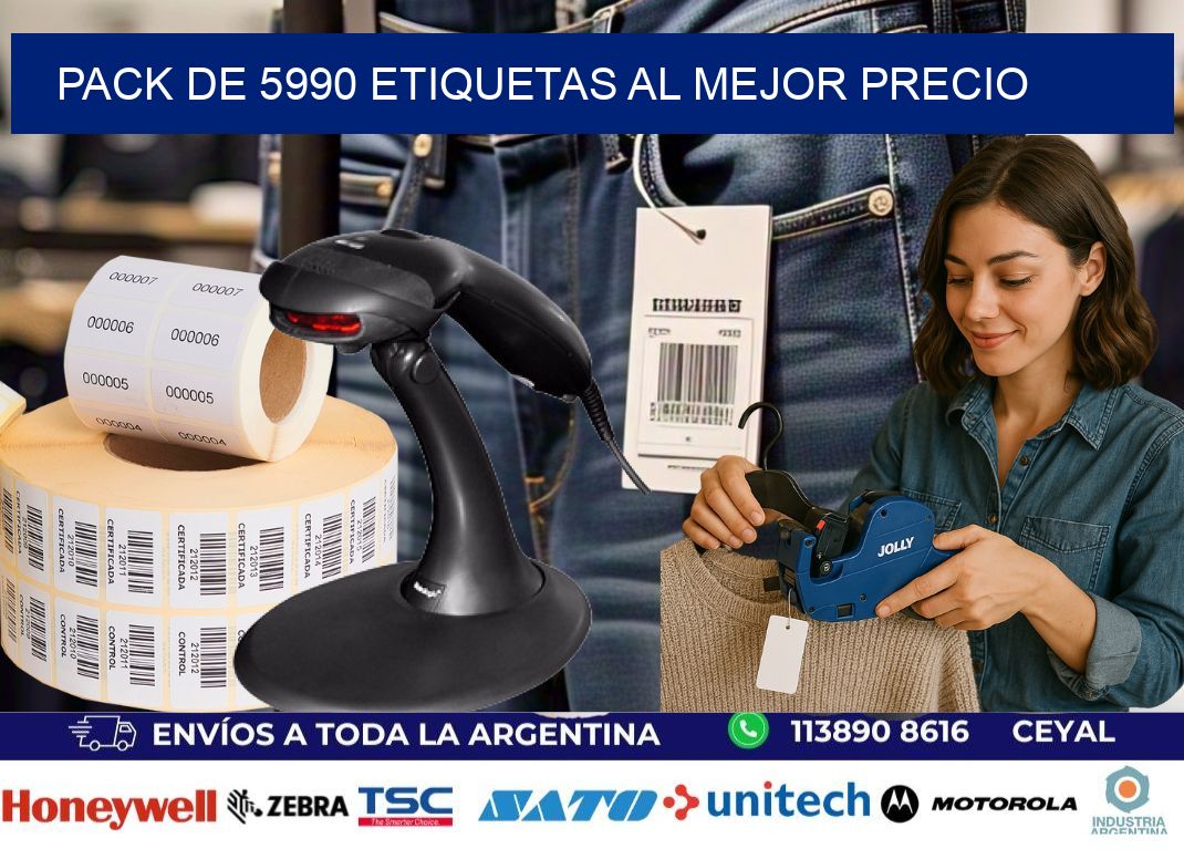 Pack de 5990 etiquetas al mejor precio