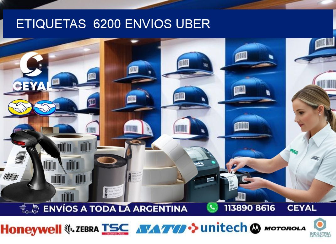 etiquetas  6200 ENVIOS UBER