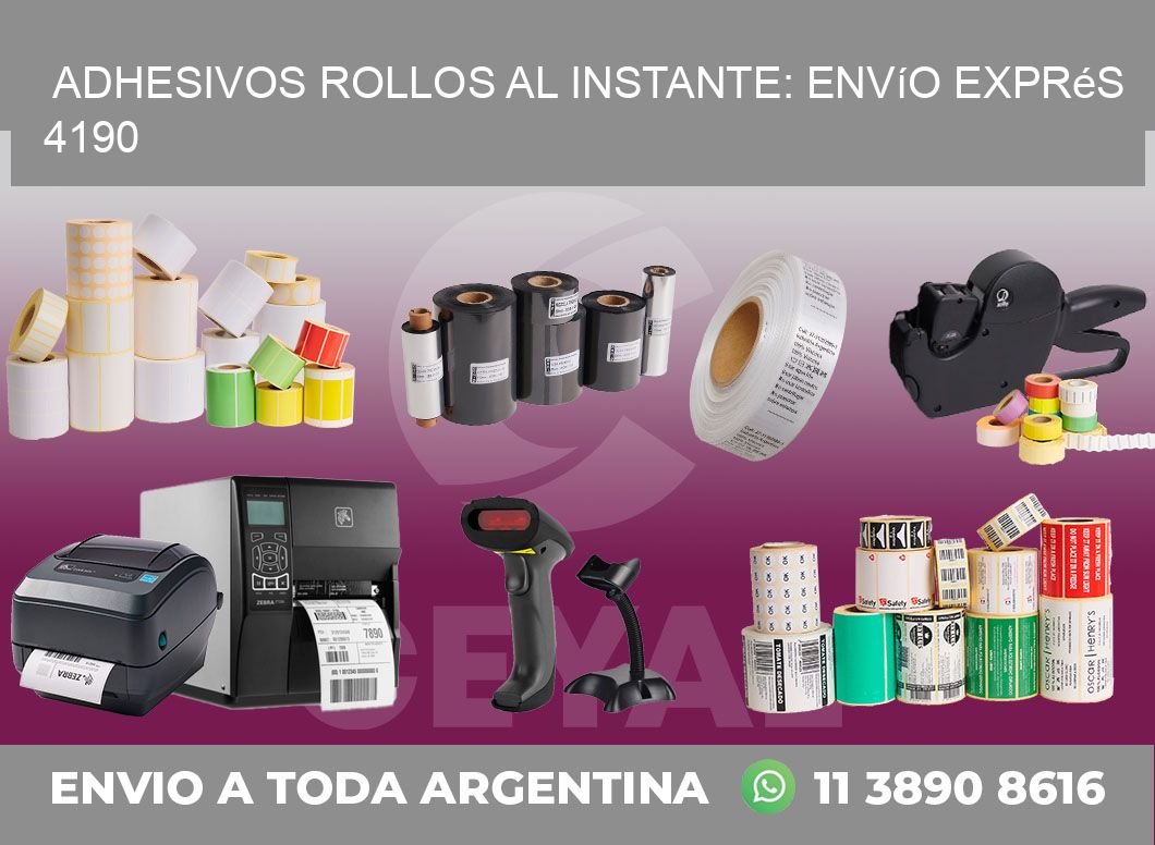 Adhesivos rollos al Instante: Envío Exprés 4190