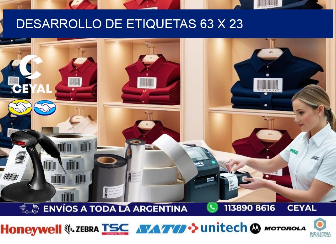 Desarrollo de etiquetas 63 x 23