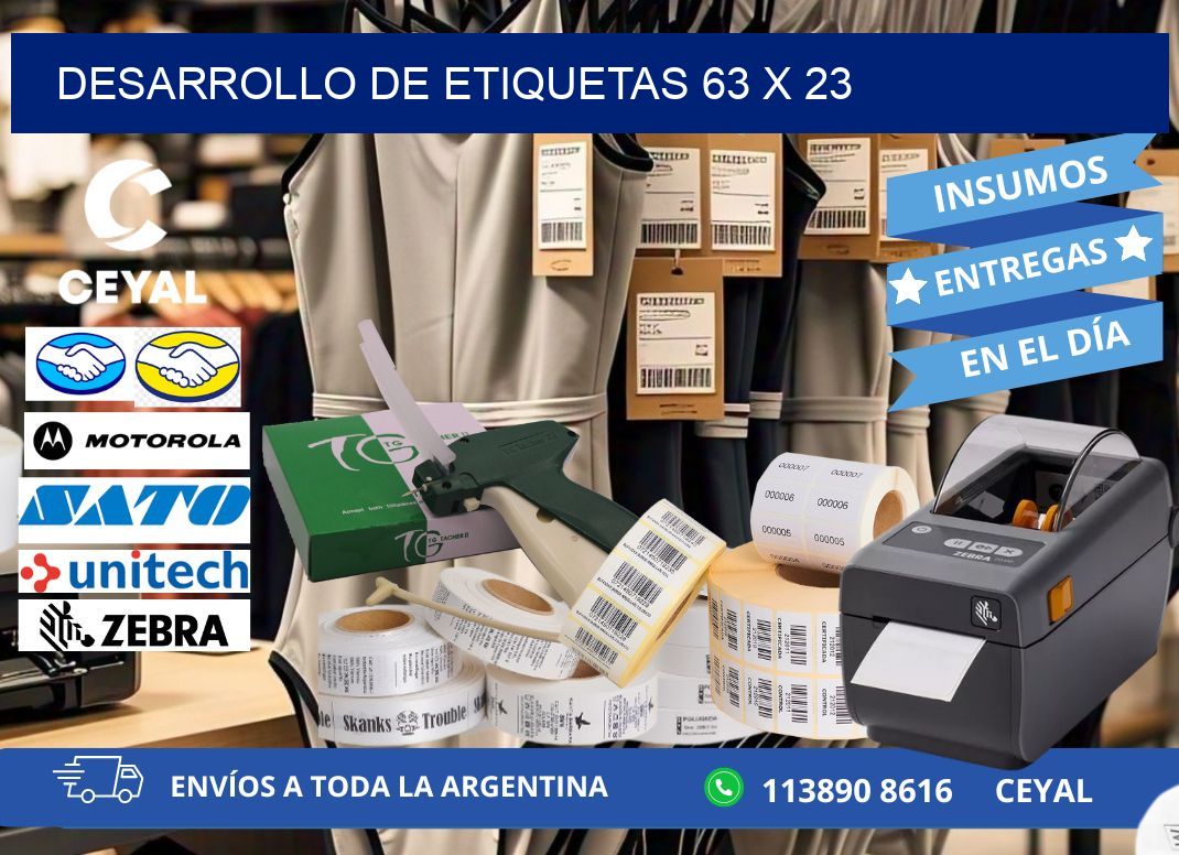 Desarrollo de etiquetas 63 x 23