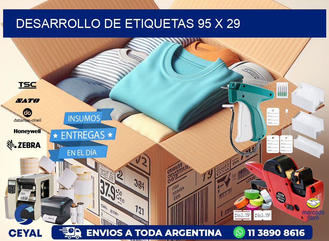 Desarrollo de etiquetas 95 x 29