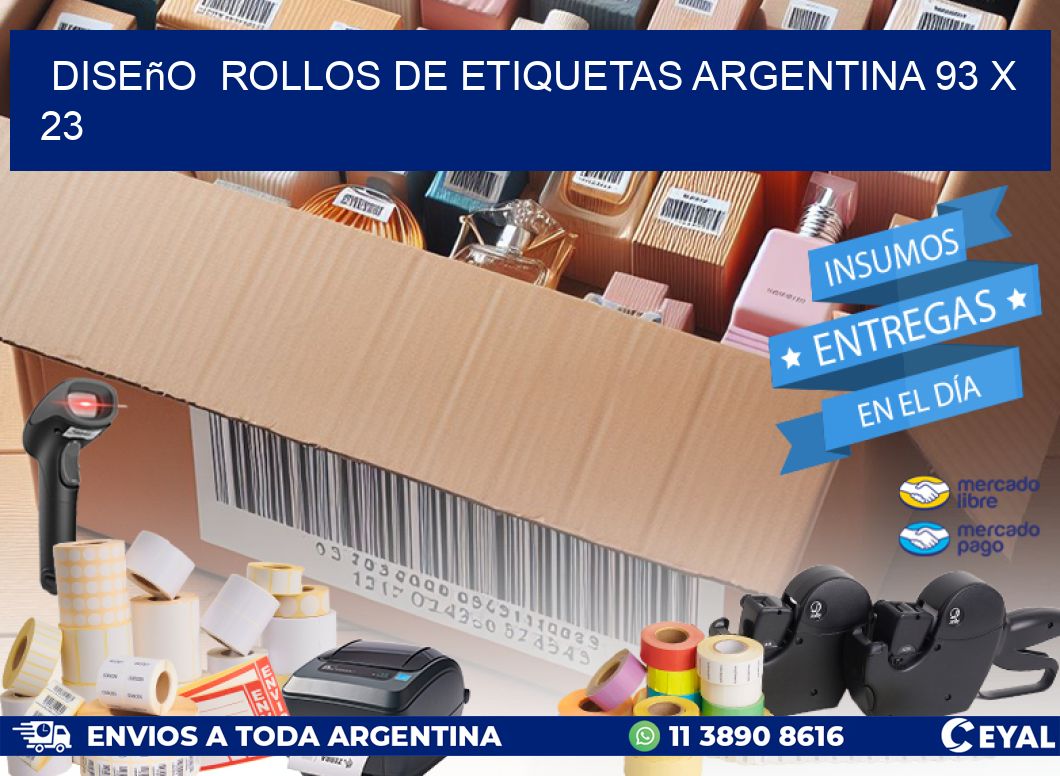 Diseño ROLLOS DE ETIQUETAS ARGENTINA 93 x 23