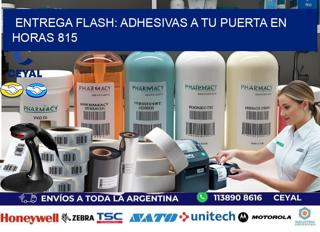 Entrega Flash: Adhesivas A Tu Puerta en Horas 815
