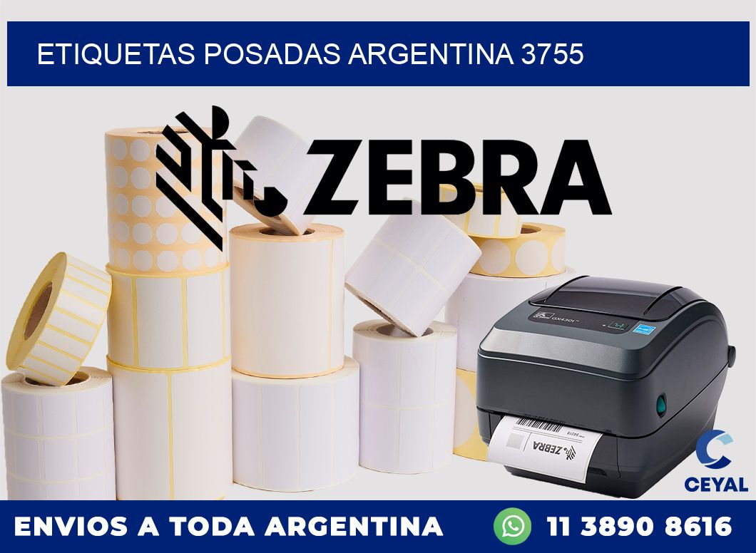 Etiquetas Posadas Argentina 3755