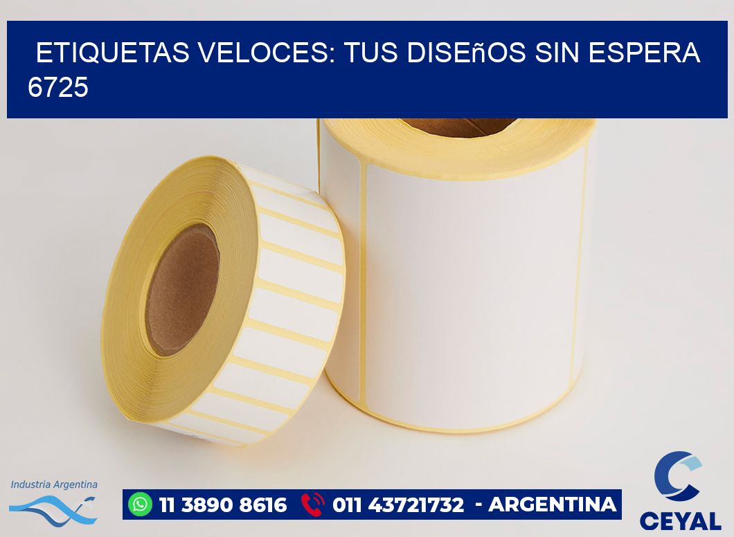 Etiquetas Veloces: Tus Diseños sin Espera 6725