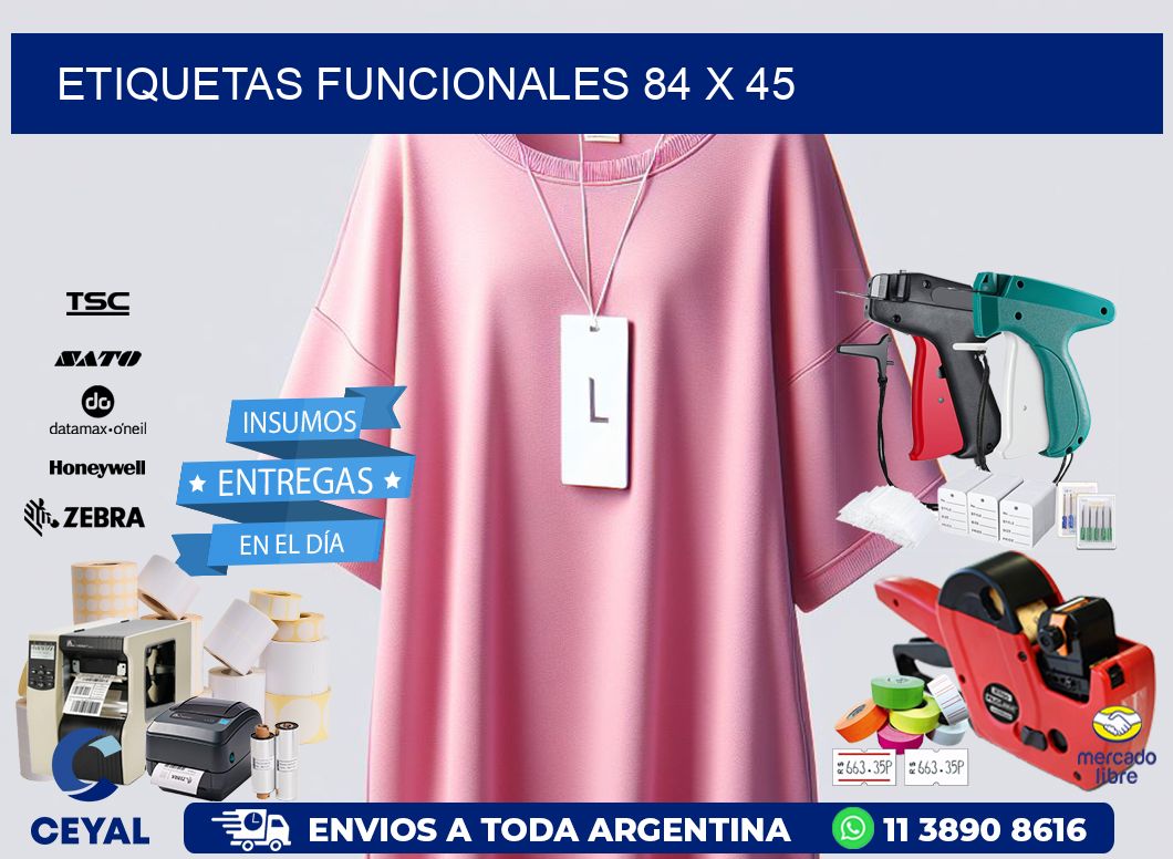 Etiquetas funcionales 84 x 45