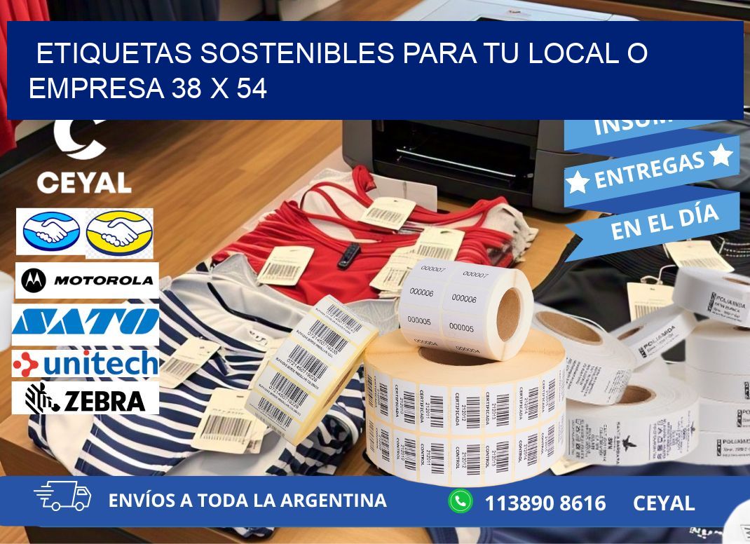 Etiquetas sostenibles para tu local o empresa 38 x 54