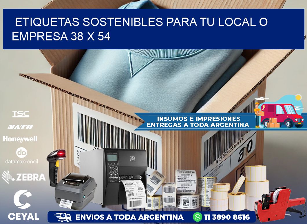 Etiquetas sostenibles para tu local o empresa 38 x 54
