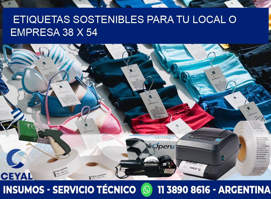 Etiquetas sostenibles para tu local o empresa 38 x 54