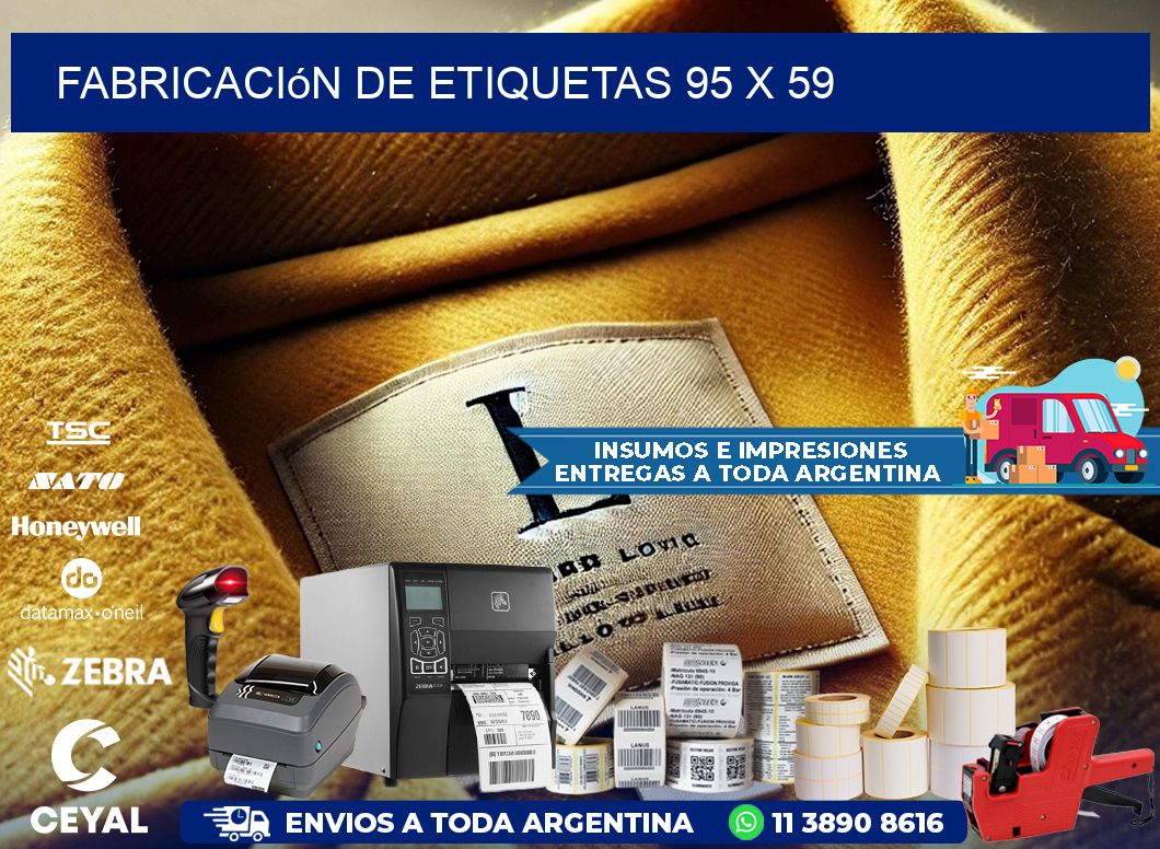 Fabricación de etiquetas 95 x 59