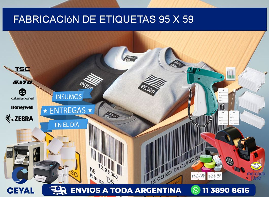 Fabricación de etiquetas 95 x 59