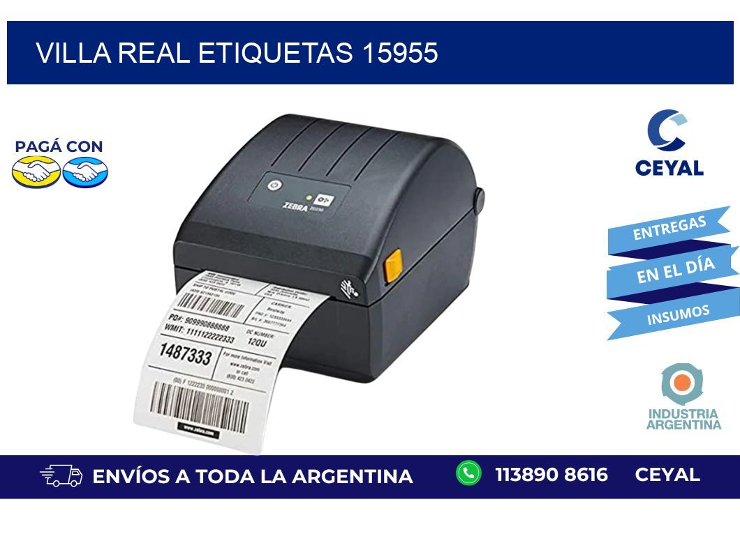 Villa Real etiquetas 15955