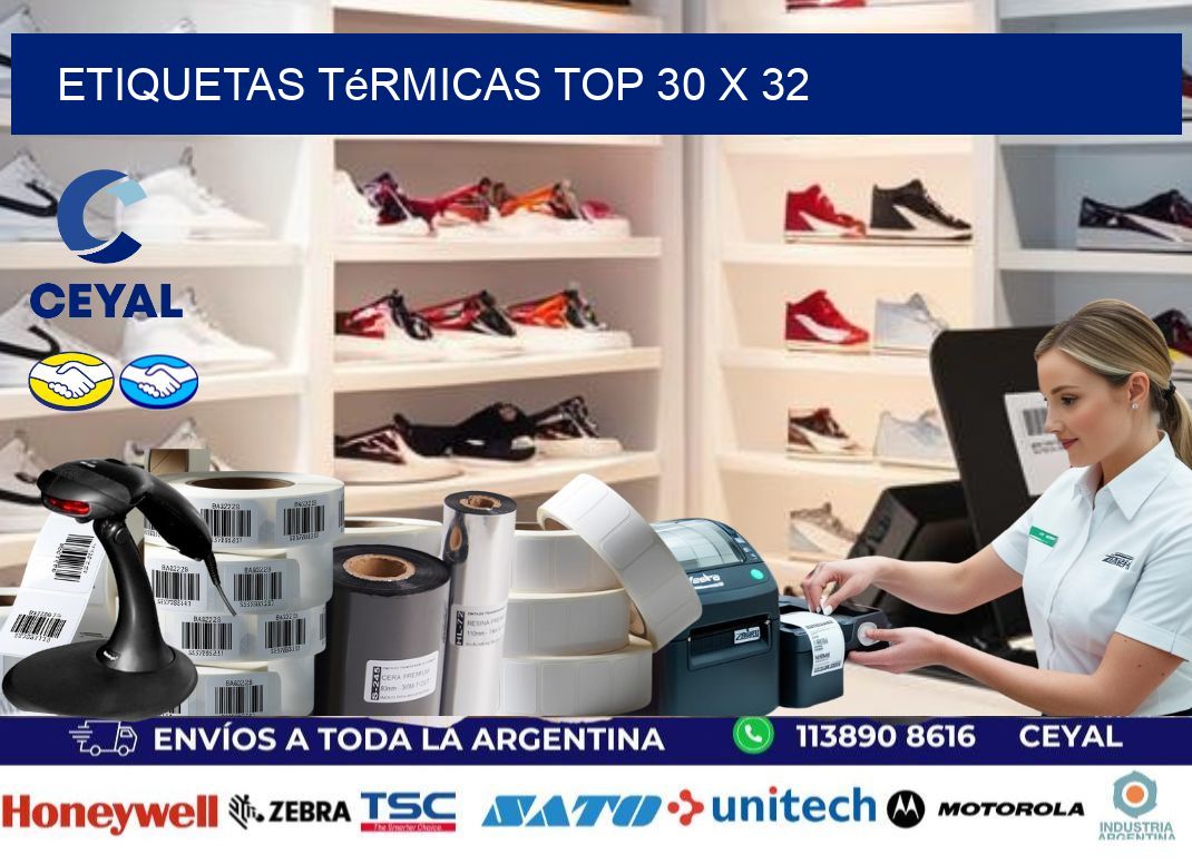 etiquetas Térmicas top 30 x 32