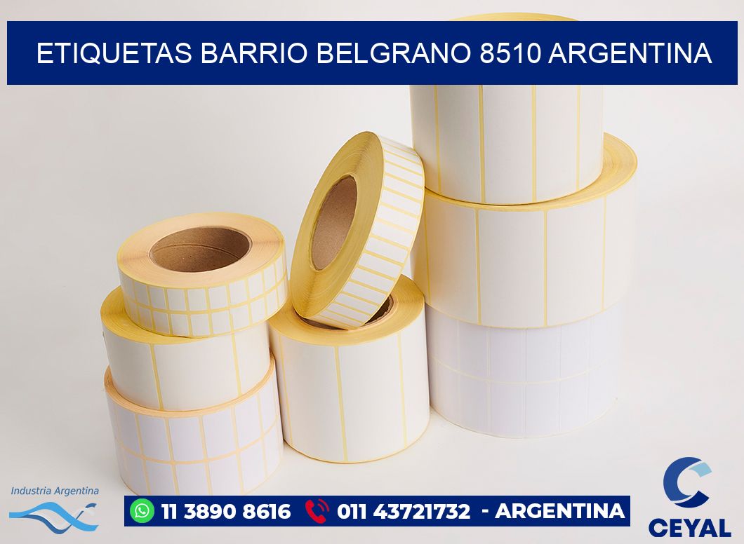 etiquetas barrio belgrano 8510 argentina