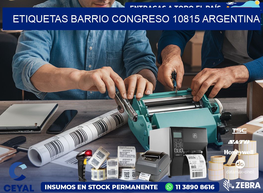 etiquetas barrio congreso 10815 argentina