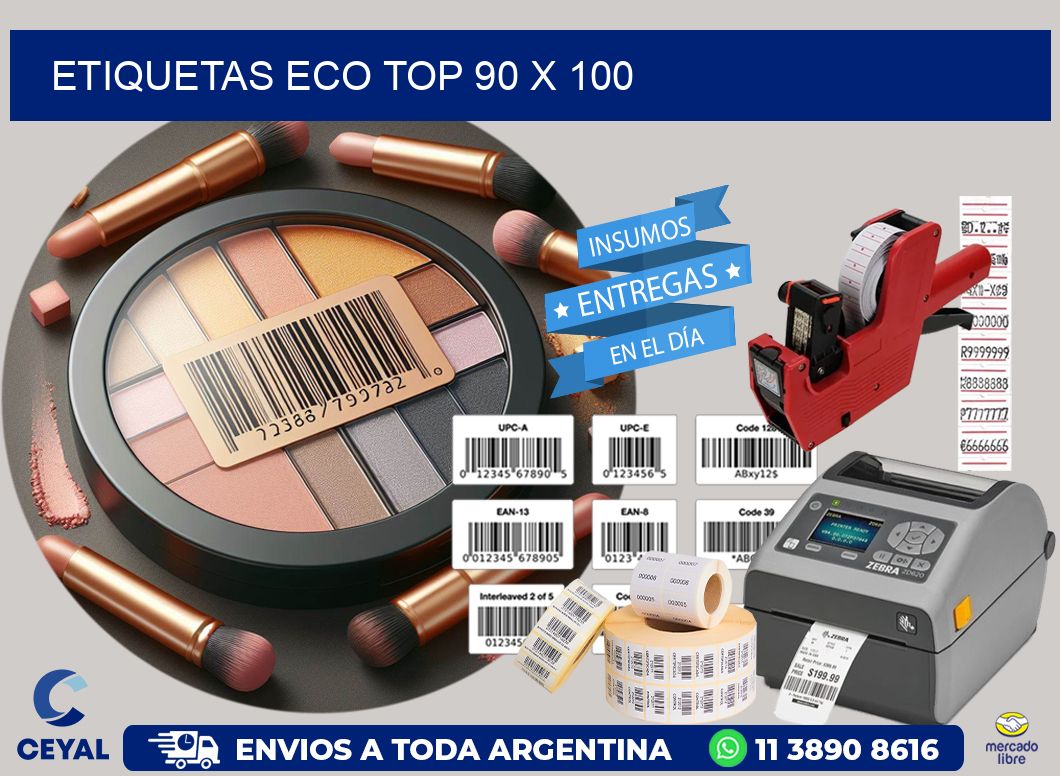 etiquetas eco top 90 x 100