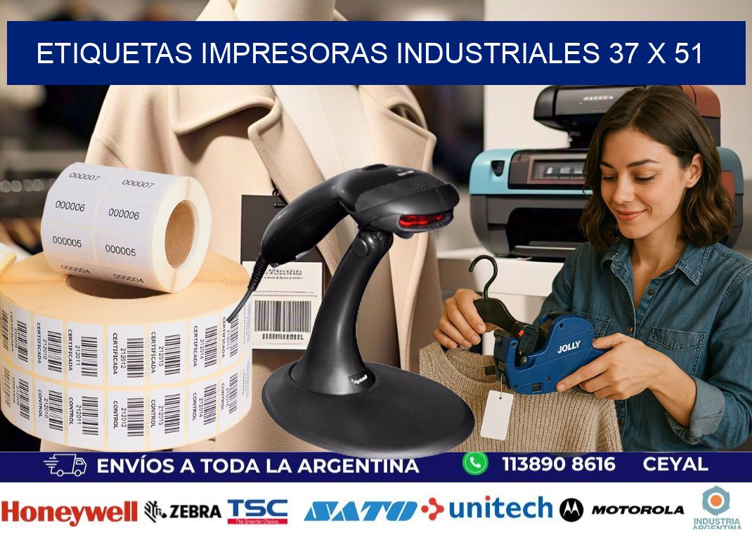 etiquetas impresoras industriales 37 x 51