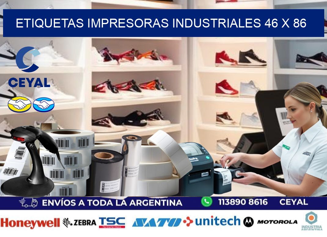 etiquetas impresoras industriales 46 x 86