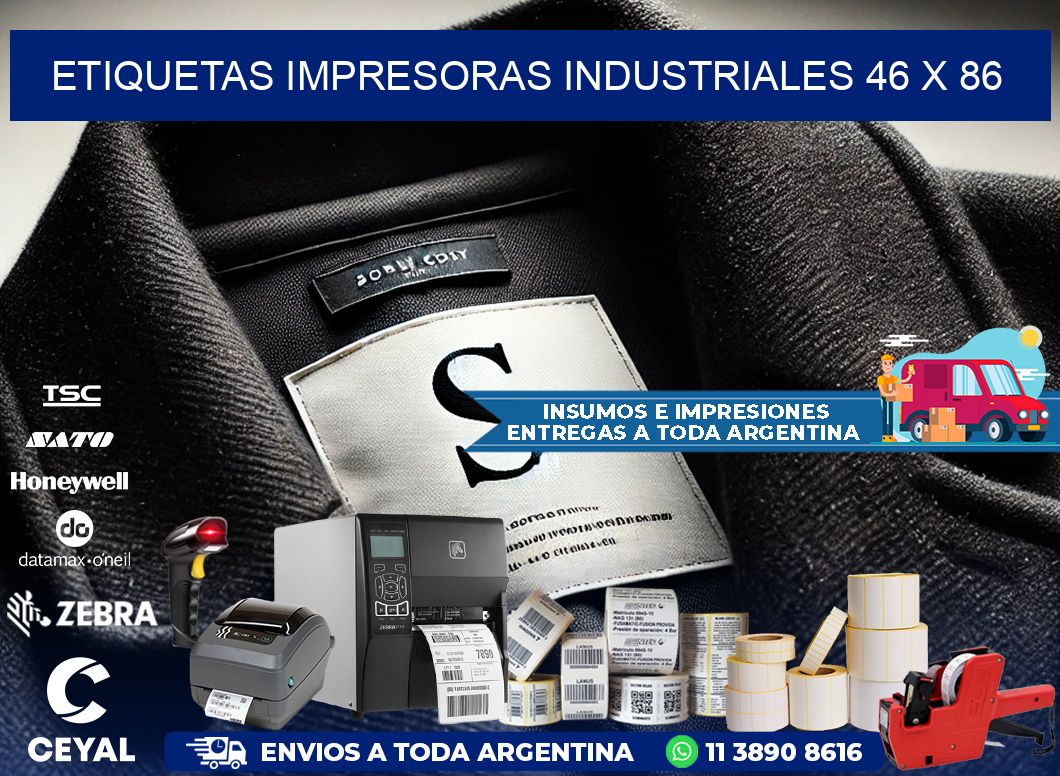 etiquetas impresoras industriales 46 x 86