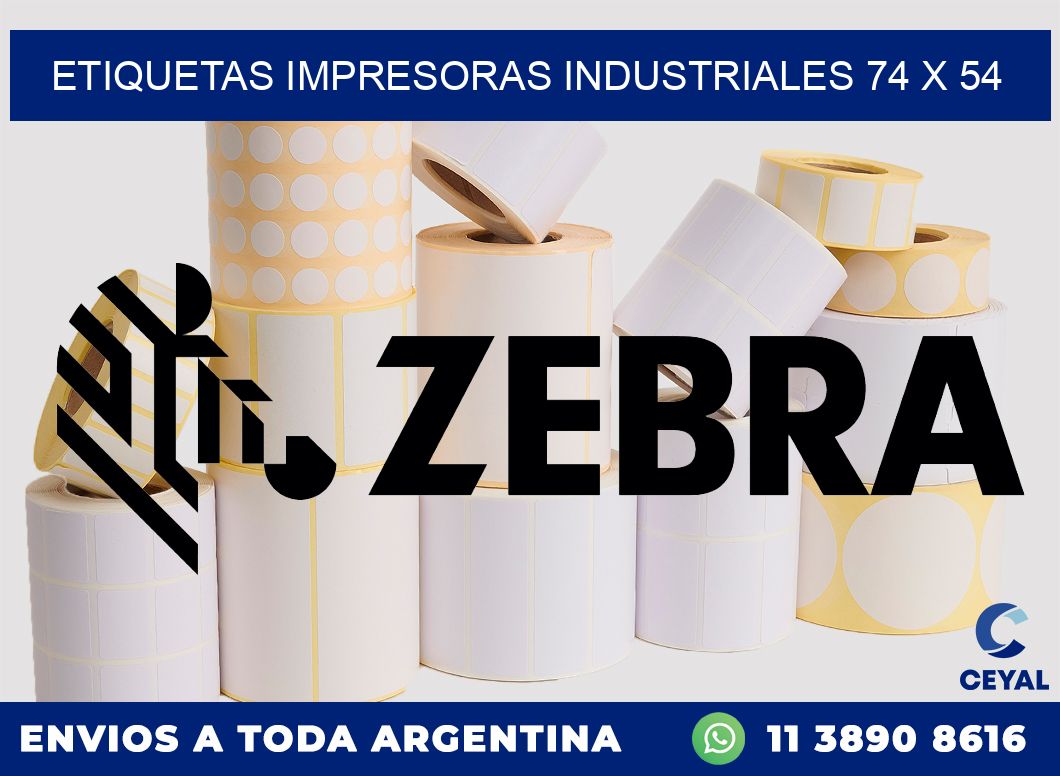 etiquetas impresoras industriales 74 x 54