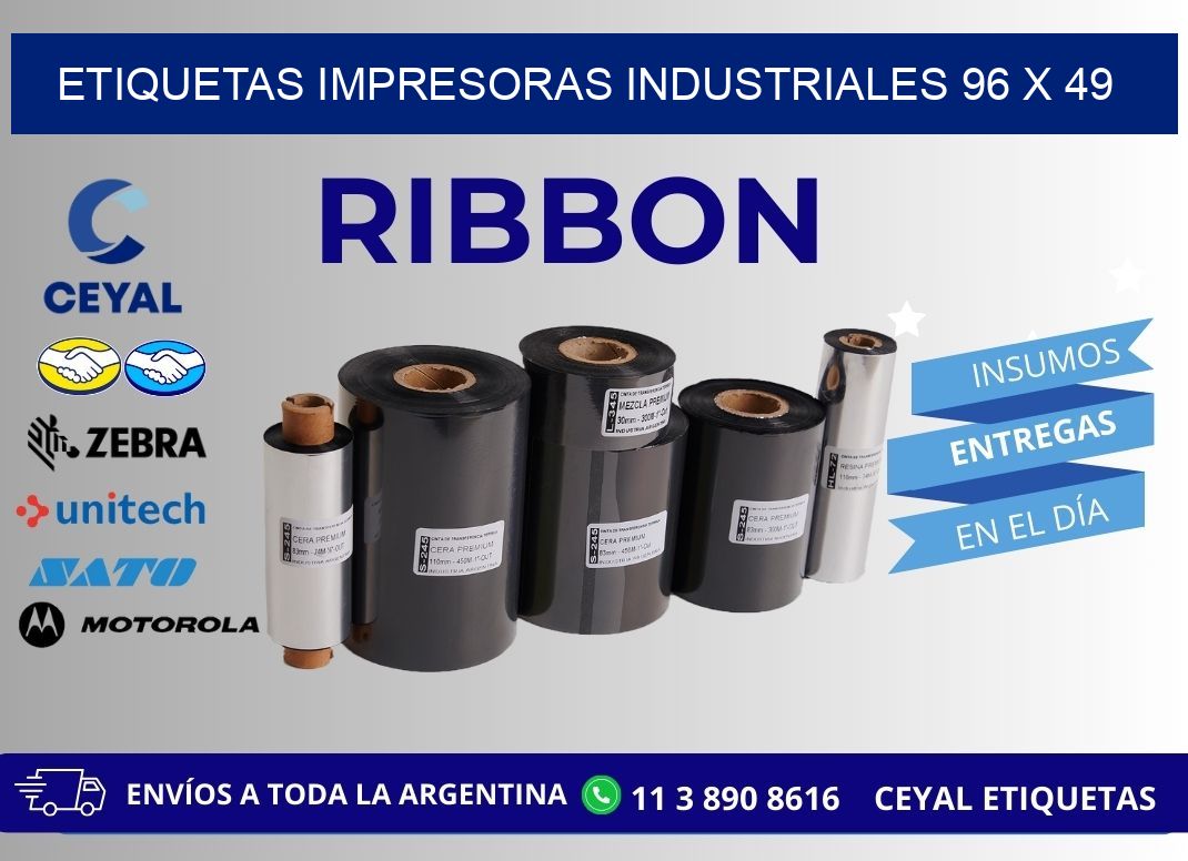 etiquetas impresoras industriales 96 x 49