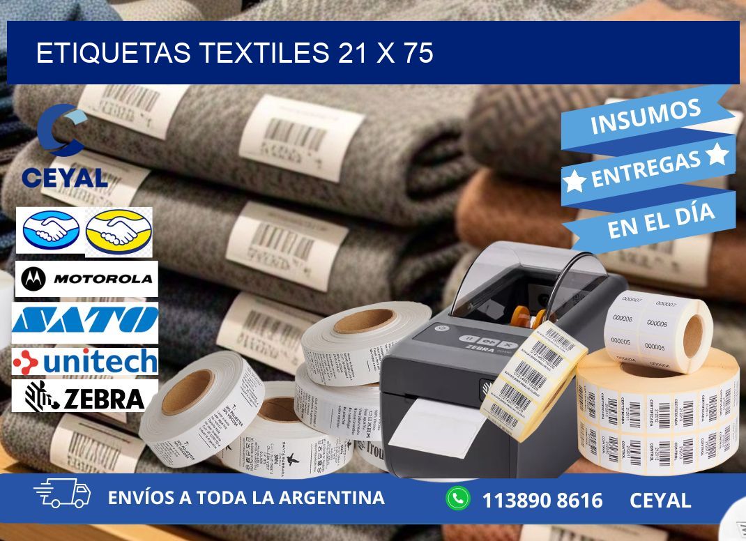 etiquetas textiles 21 x 75