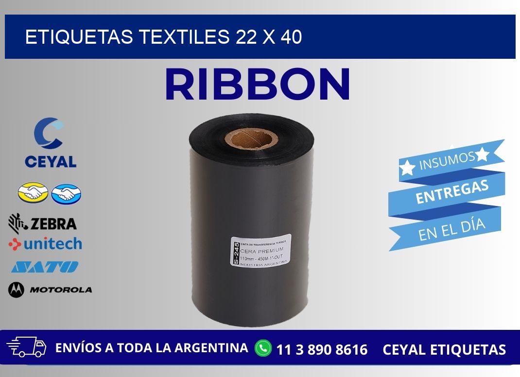 etiquetas textiles 22 x 40